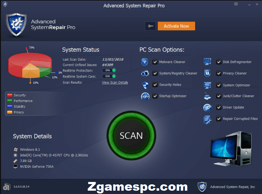 reparo avançado de sistema pro crack