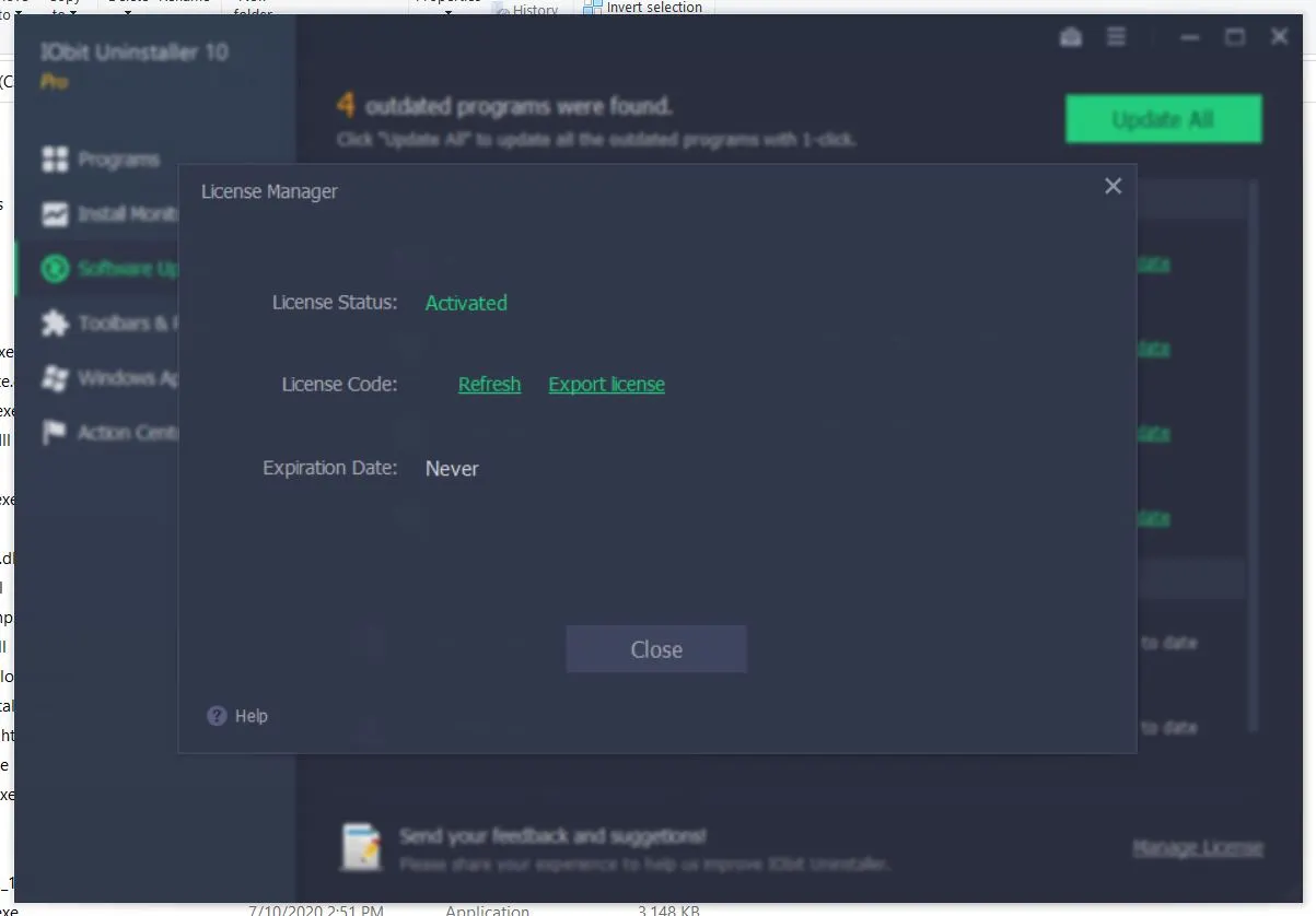 IObit Uninstaller Pro Grieta